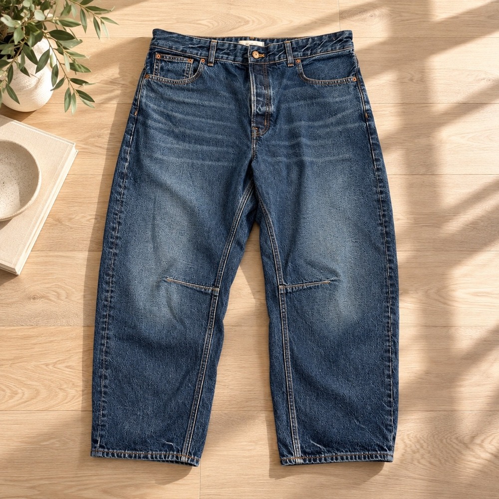 Madewell The Darted Barrel Leg Jeans 31 High Rise Medium Wash Everyday Denim